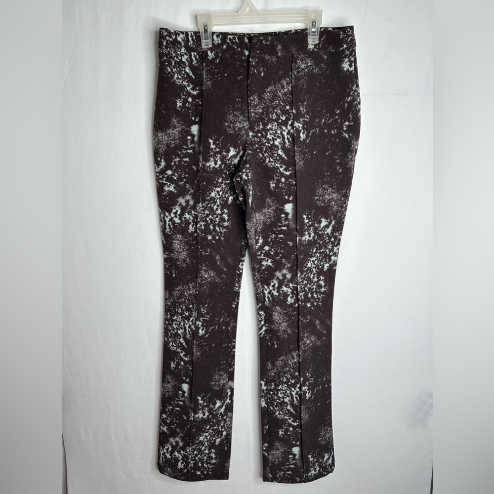 Open Edit Women’s Dress Pants. Teal Blue and Brown,Size M